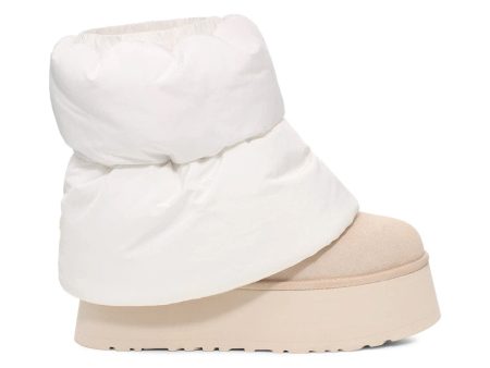 Ugg Classic Mini Dipper Puffer Boot White Ceramic (Women S) on Sale