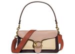 Coach Color Block Tabby Shoulder Bag 26 Taupe Ginger Online now