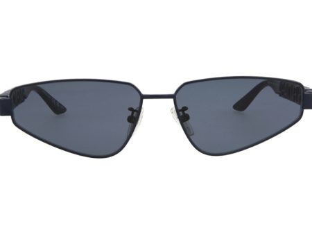 Balenciaga Cat Eye-Frame Metal Sunglasses Blue Discount