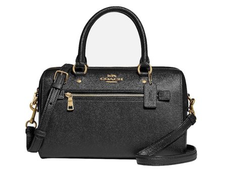 Coach Rowan Satchel Bag Medium Black Cheap