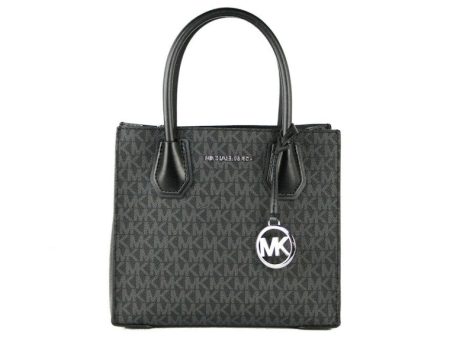 Michael Kors Mercer Signature Messenger Bag Medium Black Online Sale