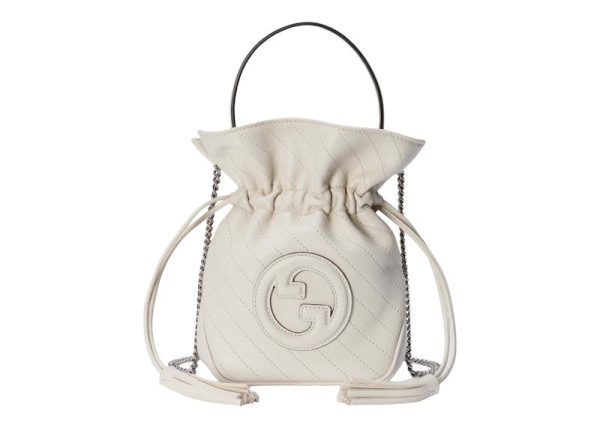 Gucci Blondie Mini Bucket Bag White For Sale