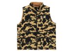 Bape 1St Camo Reversible Down Vest (Fw24) Yellow Discount