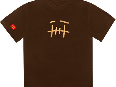 Travis Scott X Mcdonald S Fry Ii T-Shirt Brown Supply