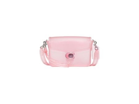 Coach Jelly Tabby Shoulder Bag Silver Flower Pink Discount