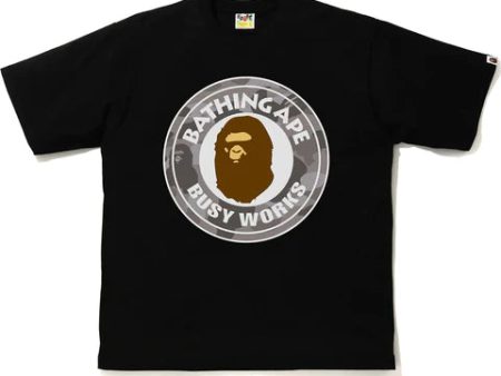 BAPE COLOR CAMO BUSY WORKS RELAXED TEE MENS - 1H30-110-014   Black x Gray   Large - AUTHENTIC -NEW WITH TAGS Online Hot Sale