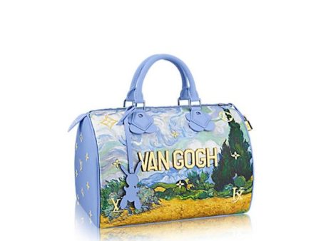 Louis Vuitton X Jeff Koons Speedy Vincent Van Gogh Masters 30 Lavender Multicolor Online