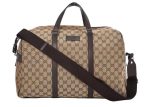 Gucci Boston Gg Duffle Bag Beige Ebony For Sale