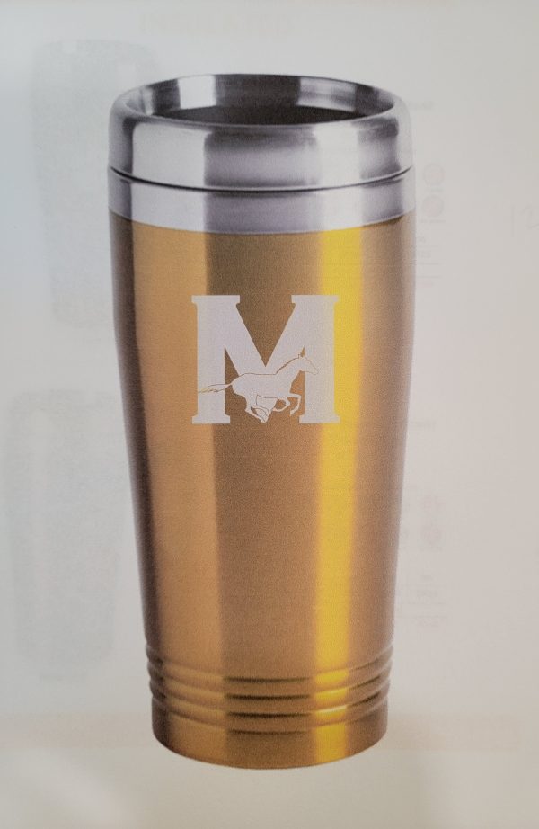 16oz Gold Stainless Steel Travel Mug For Discount