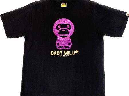 BAPE GLITTER MILO TEE - AUTHENTIC - NEW WITH TAGS on Sale