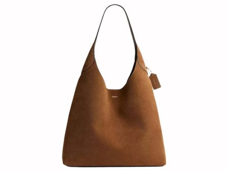 Coach Brooklyn Shoulder Bag 39 Suede Brass Cedar Fashion