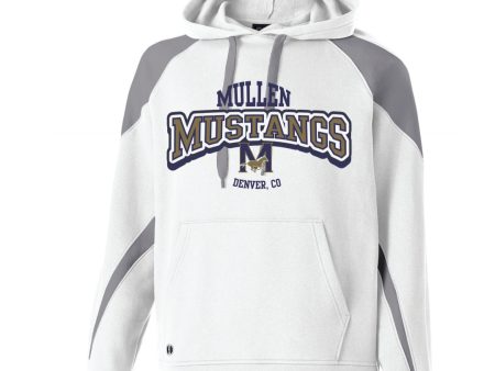 HOLLOWAY WHITE & GRAY HOODIE For Sale