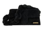 Jacquemus Le Bambidou Shearling Flap Bag Black Online now