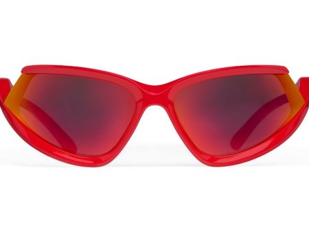 Balenciaga Side Xpander Cat Sunglasses Red Sale