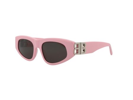 Balenciaga Cat Eye Sunglasses Pink Silver Grey For Cheap