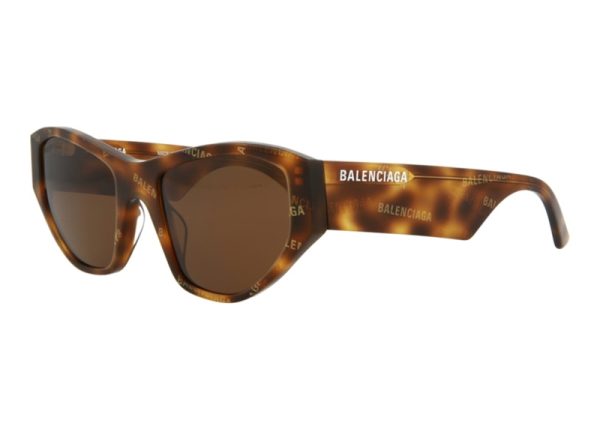 Balenciaga Cat Eye Sunglasses Havana Havana Brown on Sale