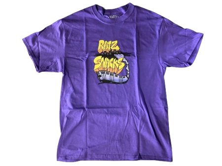 Quartersnacks x Rat Ratz - Train Tee (Purple) For Discount