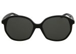 Balenciaga Oversized Round Acetate Sunglasses Black Grey Hot on Sale