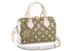 Louis Vuitton Speedy Bandouliere 20 Khaki Green Beige Cream Online Sale