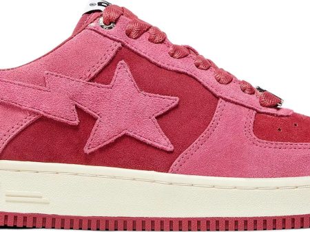 Bape Bapesta Low M1  Pink  SKU 1H70191004 PNK - Authentic - New in Box Online Sale