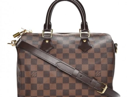 Louis Vuitton Speedy Bandouliere Damier Ebene 25 Brown Online now