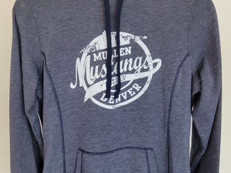 Ladies Navy Heather Hoodie Fashion