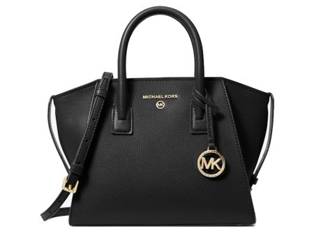 Michael Kors Avril Top Zip Satchel Bag Small Black Sale