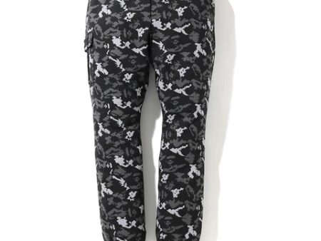 BAPE DIGITAL CAMO SIDE POCKET SWEAT PANTS - AUTHENTIC -NEW WITH TAGS Online now