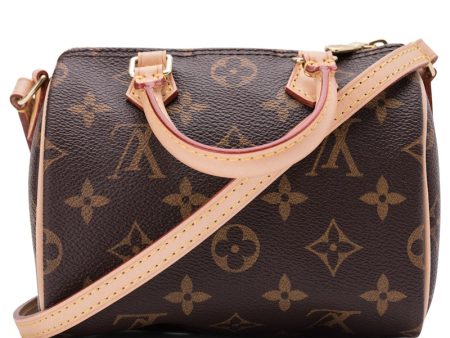 Louis Vuitton Speedy Bandouliere Monogram Nano Brown Online now