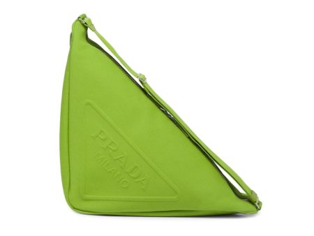 Prada Canvas Triangle Bag Fern Green Online now