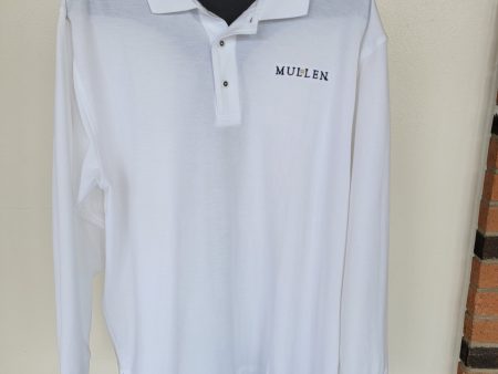 Long Sleeve Mens White Polo For Discount