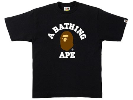 Bape College Tee Black Fashion