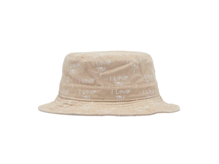 Fucking Awesome - I Love You Bucket Hat (Khaki) Online Sale