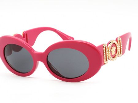 Versace Medusa Biggie Oval Sunglasses Hot Pink Discount