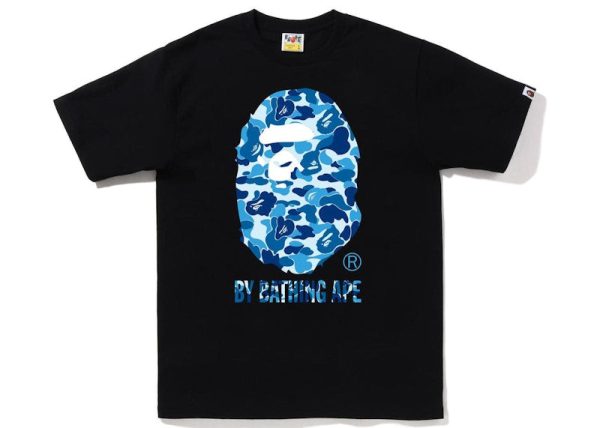 Bape Abc Camo By Bathing Ape Tee Black Blue For Cheap