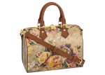 Louis Vuitton Speedy Bandouliere 25 Floral Pattern Gold For Cheap