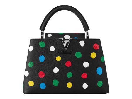 Louis Vuitton X Yayoi Kusama Capucines Mm Black For Cheap