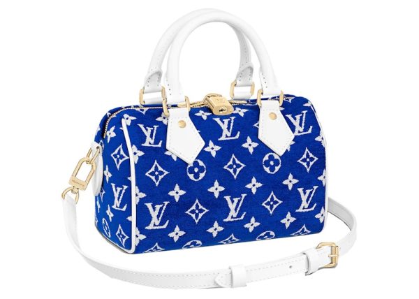 Louis Vuitton Speedy Bandouliere 20 Blue Fashion