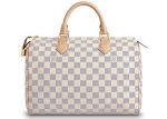 Louis Vuitton Speedy Damier Azur 30 White Blue Fashion