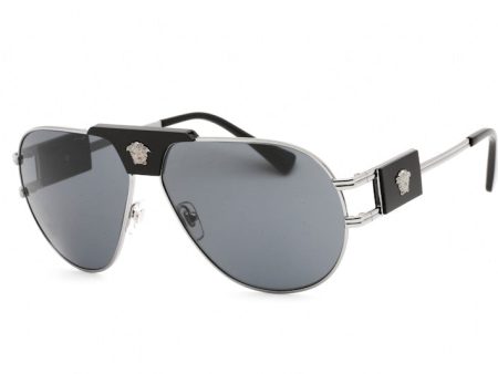 Versace Special Project Aviator Sunglasses Silver Fashion