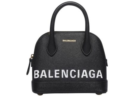 Balenciaga Ville Top Handle Xxs Black White Hot on Sale