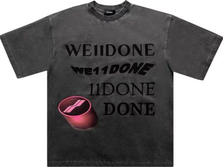 WE11DONE WASHED LOGO TEE  - AUTHENTIC -  NEW WITH TAGS Hot on Sale