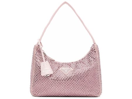 Prada Re-Edition 2000 Crystal Mini Bag Pink Online Hot Sale