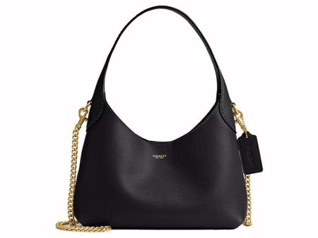 Coach Brooklyn Shoulder Bag 23 Brass Black Discount