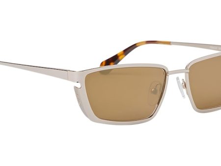 Off-White Richfield Sunglasses Brown Gold Discount