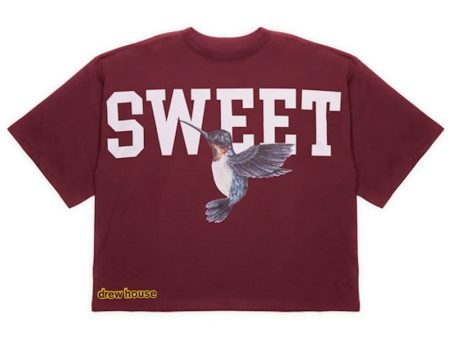 Drew House Sweet Boxy T-Shirt Maroon Online Hot Sale