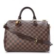 Louis Vuitton Speedy Bandouliere Damier Ebene 30 Brown Fashion