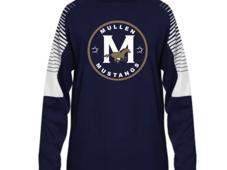 BADGER LINEUP HOODIE NAVY WHITE Fashion