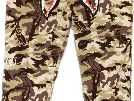 BAPE X OVO REVERSIBLE WOODLAND CAMO SHARK SWEATPANT - AUTHENTIC -NEW WITH TAGS Cheap