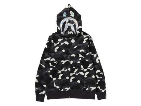 Bape City Camo Shark Full Zip Hoodie (Ss24) Black For Cheap